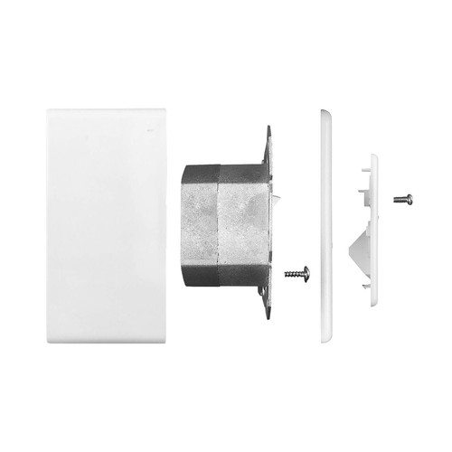 Datendose Netzwerkdose Aufputz Kombidose Cat.6A 2-Port geschirmt weiß Oben/Unten - Bild 2 von 12