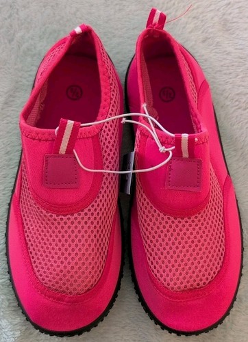 Girls Sandals Size 2 New Pink Water Shoes Mesh Beach Summer Slip Ons  - Bild 1 von 6