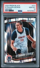 PSA 10 2024 Prizm Black Kyshawn George Rookie 217 Skewed Silver Prizm /249 POP/3