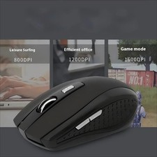 2.4G Wireless Portable Mouse, Battery-Powered, Adjustable DPI for Laptop Use