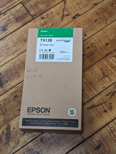 EPSON T913B Green Genuine HDX Ink 200ml SC-P5000/5070 exp 2021 - 第 1/2 張圖片