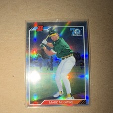 Topps 2017 Bowman Chrome Mark McGwire #92B-MM Oakland Athletics Reprint Card