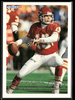 Joe Montana 1994 Fleer #226 Kansas City Chiefs