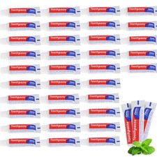 200 Tubes Bulk Travel Size Toothpaste, 0.176 Oz Extra Small Mint Mini Disposa...