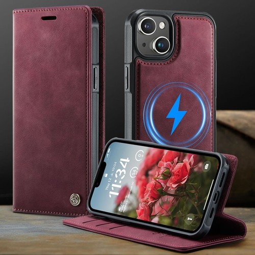 Removable Wallet Case Leather Flip Cover for iPhone 16e/15/14/13/12/11 Pro Max - Picture 22 of 25