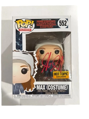 Funko Pop Stranger Things Max Mayfield #552 Signed Sadie Sink SWAU QR