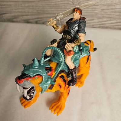 Chap Mei Beast Raiders Battle Cat Sabretooth Tiger & Savage Warrior Figure