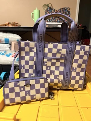 Coach Tote Checkered Bags & Handbags for Women for sale | eBay
