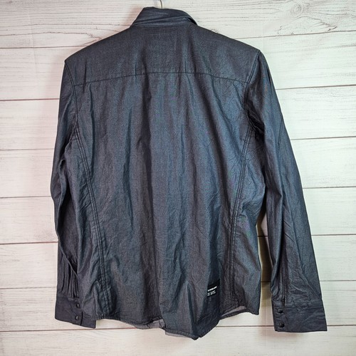 Camisa vaquera gris G Star Raw Houston para hombre talla grande - Imagen 7 de 16