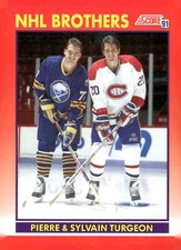 1991-92 Score Canadian English #267 Pierre Turgeon / Sylvain Turgeon BRO