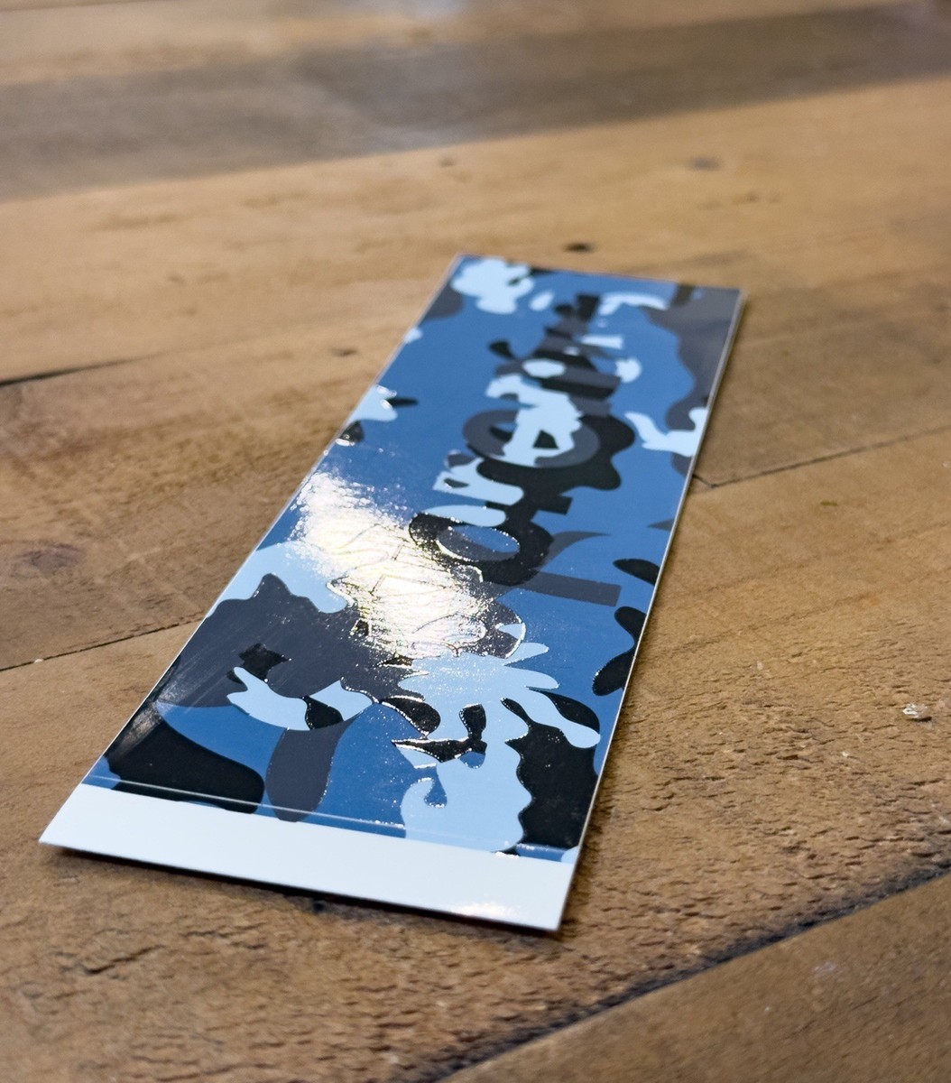 Supreme Blue Camo Box Logo Sticker (FW20) | eBay
