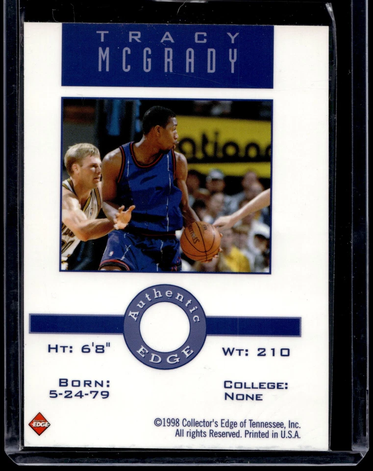 1998 Collector's Edge Impulse #NNO Tracy McGrady Diamond Ball - Изображение 2 из 2