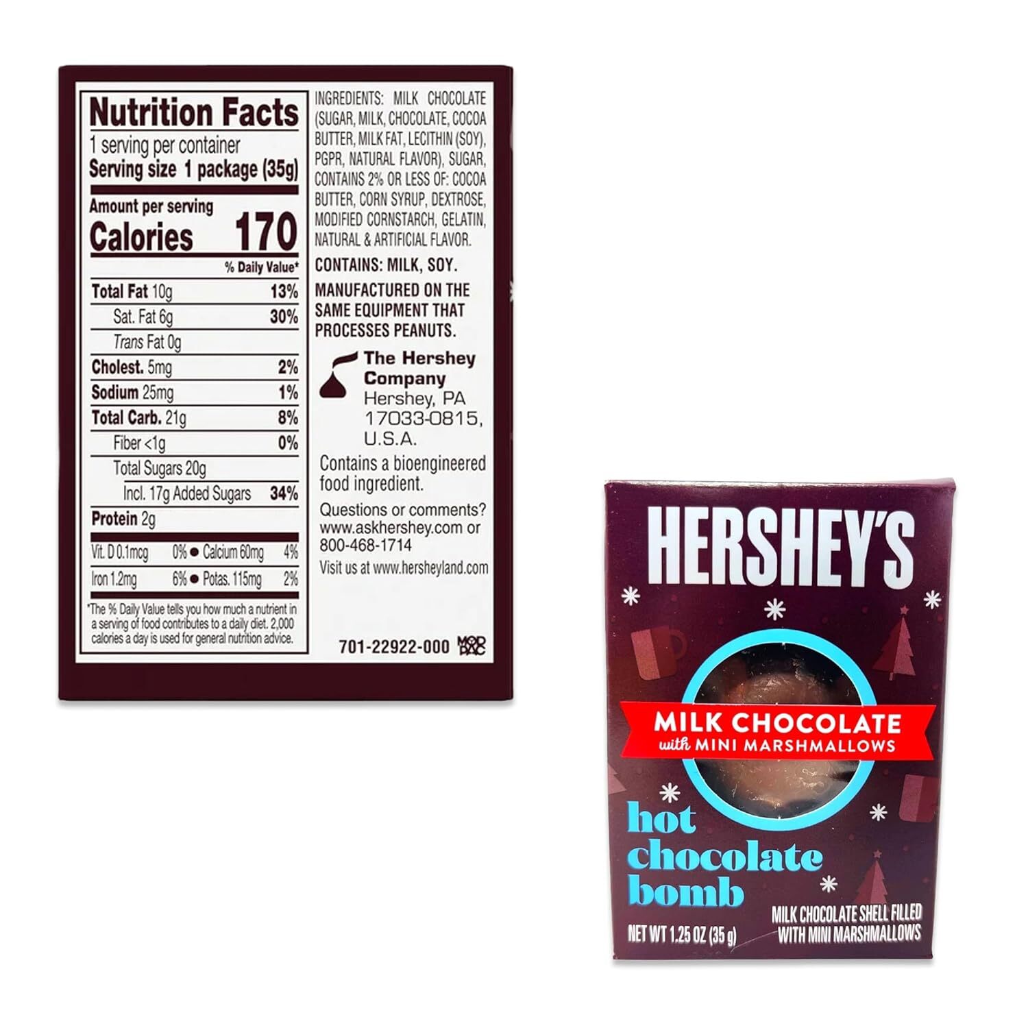 Hershey's Hot Chocolate Bombs 3 Pack of Hot Cocoa Bombs, Hot Coco Bombs