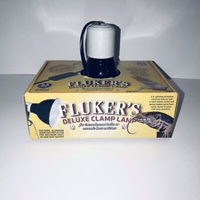 FLUKERS Reptile Deluxe Clamp Lamp 75watt 5.5in Ceramic with Switch