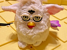 Furby White Snowball 1998 Gen 1 Toy 70-800 Tiger Electronics Tested Works