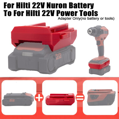 #ad #ad 1x Adapter For Hilti 22V Nuron Lithium Ion Battery To For Hilti 22V Old Tools $29.59