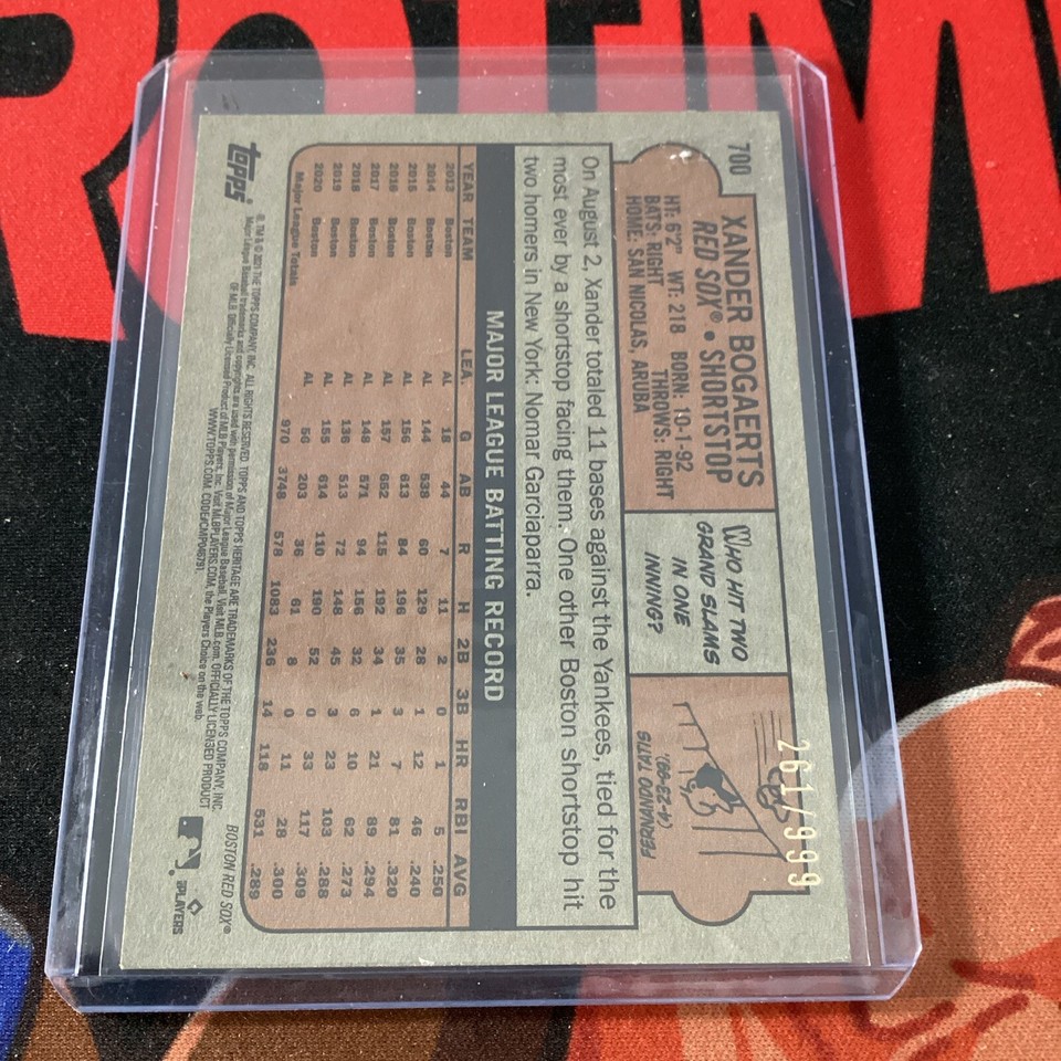 2021 Topps Heritage High Number Chrome 700 Xander Bogaerts /999 eBay