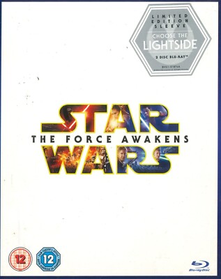 Star Wars: The Force Awakens 2015 2-Disc Blu-ray Limited Edition Sleeve