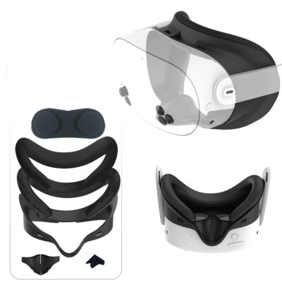 Face Cover for Meta Quest 3S VR Headset PU Leather Pad Face Replacement Mask