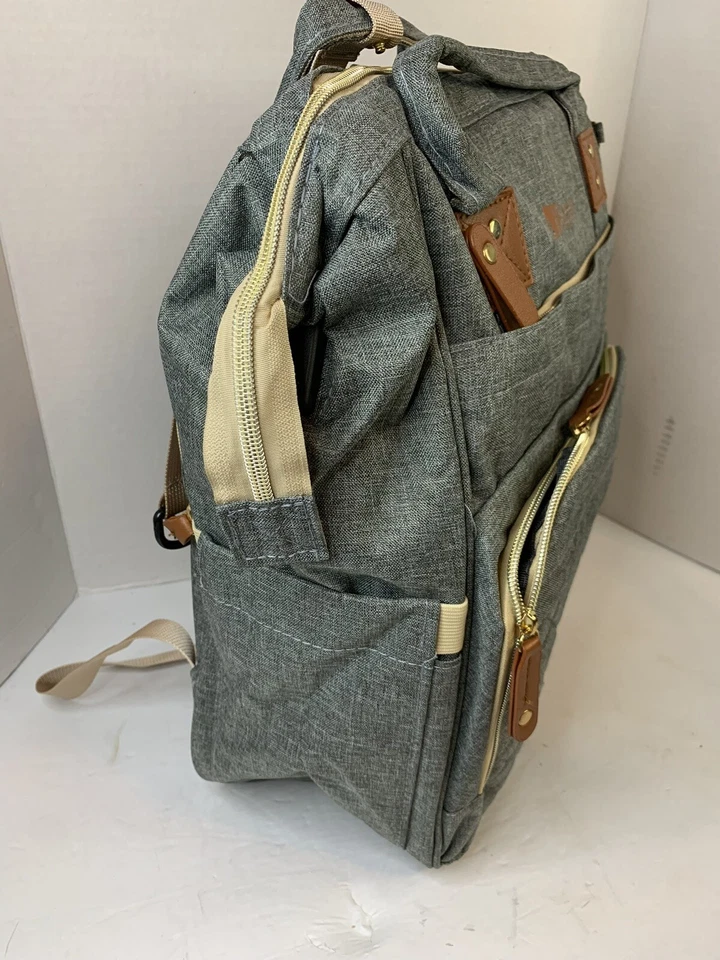 Diaper bag backpack Large Baby Tote Travel Pack Water Resistant Purse Multi Use - Image 4 of 4