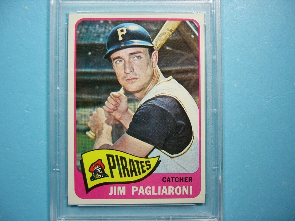 1965 TOPPS MLB BASEBALL CARD #265 JIM PAGLIARONI PSA 8 NM/MINT SHARP+ '65 GL - Image 3 of 4