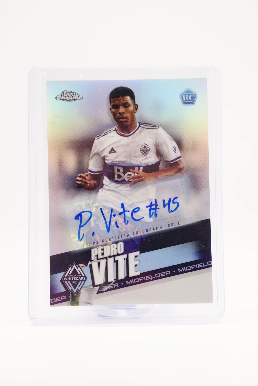 PEDRO VITE 2022 Chrome Major League Soccer Vancouver Whitecaps RC Auto