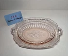 Anchor Hocking Pink Depression Mayfair "Open Rose" Oval Vegetable Bowl 11 1/8”
