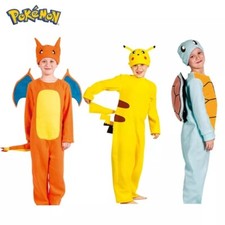 Pyjama pokemon Cosplay enfant  déguisement pikachu dracaufeu ou carapuce 