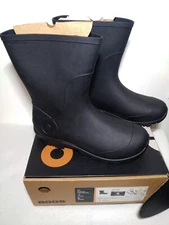 BOGS Youth Size 6 Essential Mid Height Waterproof Boots 73159-001 Black New Box