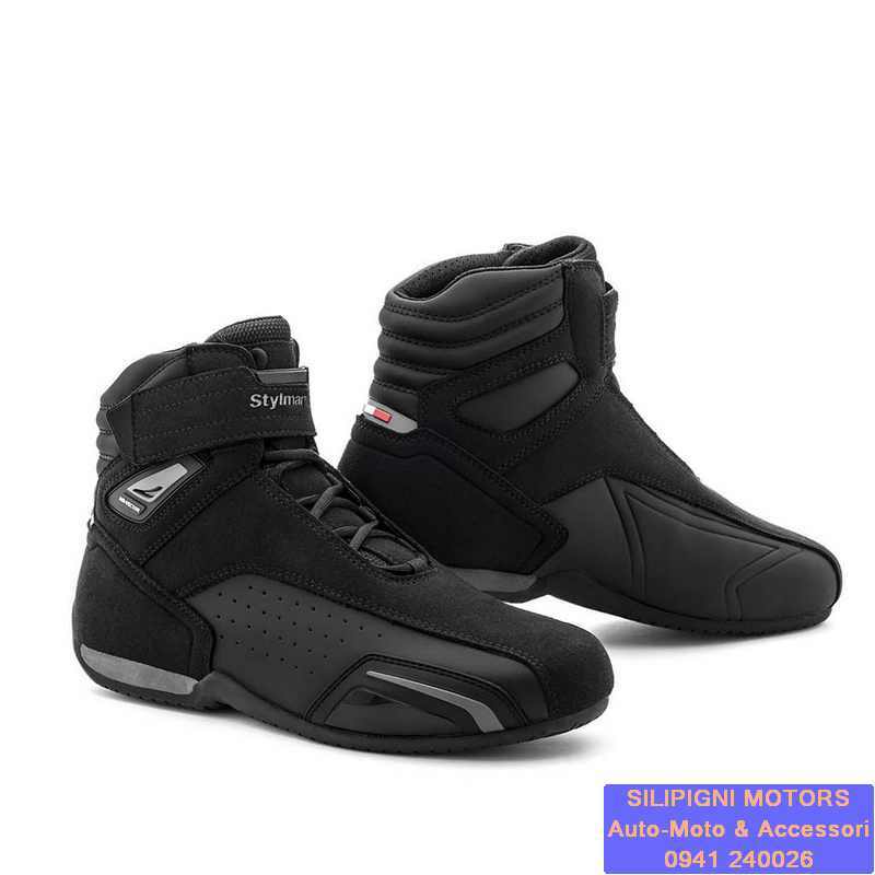 STYLMARTIN VECTOR AIR Black-Anthracite Scarpe Moto Traspiranti Estate-Mezza Stag