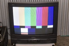 Sony Trinitron KV-27TS20 27" CRT TV RetroGaming Television No Remote Washed Out