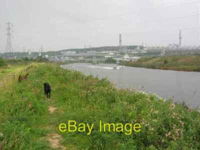 Foto 6x4 Flussweber bei Runcorn Frodsham Der Weber ist gestiegen c2004