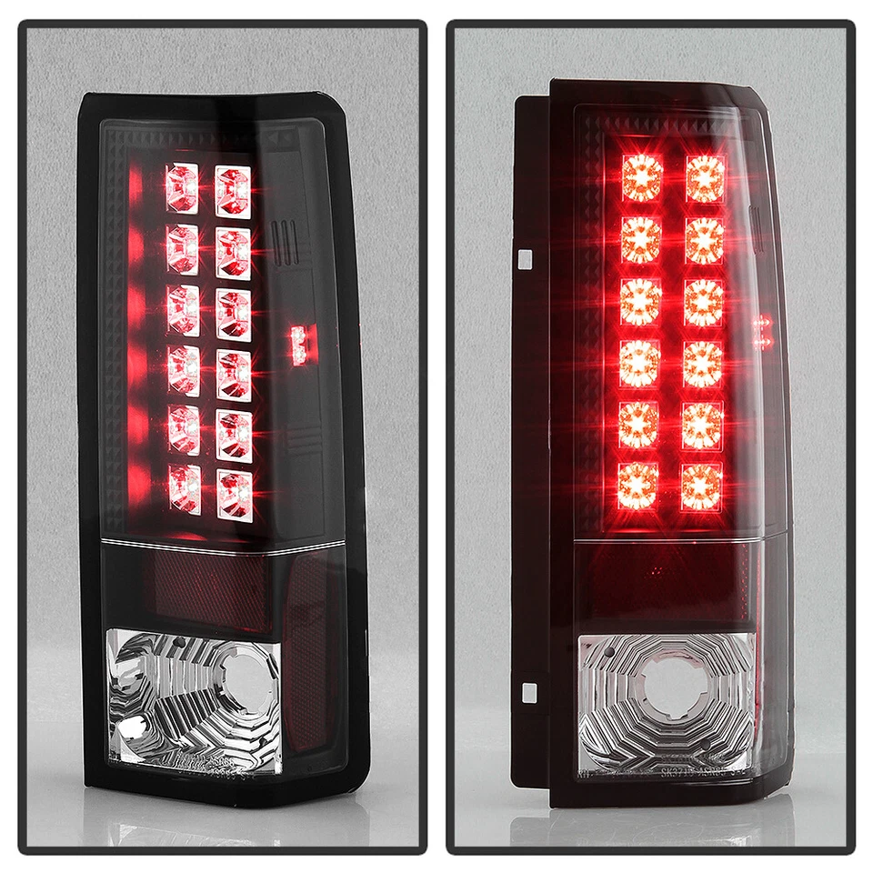 BLK 1985-2005 Chevy Astro GMC Safari Lumileds LED Tail Lights Lamps Left+Right - Image 4 of 4