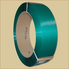 2 Rollen PET-Umreifungsband 12 mm x 0,60 mm x 2500 m auf 406 mm Kern gr&uuml;n