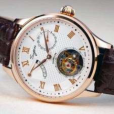 Sugess Tourbillon Master Power Reserve Seagull ST8001 Mechanical Watch SU8001GW