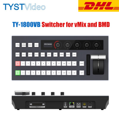 TYST TY-1800VB 12CH vMix Video Switcher Panel for Blackmagic Design BMD Switcher