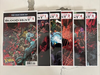  BLOOD HUNT (2024) #1-5 NM/M COMPLETE SERIES COVER A SET MARVEL COMICS + FCBD 1