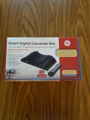 GE Smart Digital Converter Box   Model 22729 with Remote Cable  