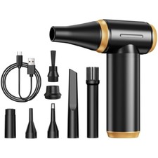 High-Speed Mini Air Duster Adjustable Speed Cordless Barber Hair Neck Jet Blower