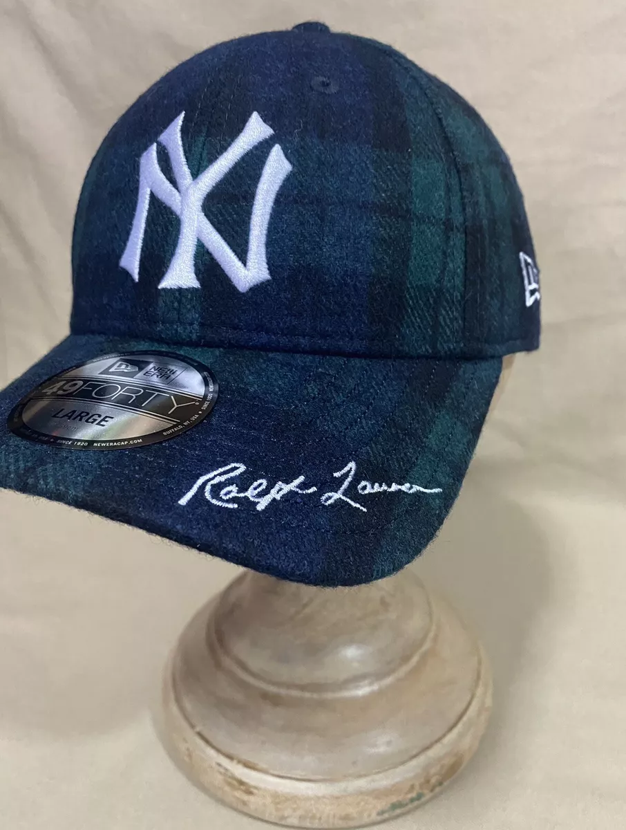 Polo Ralph Lauren Men’s New Era® 49Forty® Plaid N Y Yankees™ Baseball Cap Size L