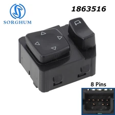 Front Rearview Mirror Adjustment switch 12V For Scania P-/G-/R-/T-Series 1863516