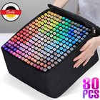 Filzstifte~ Set Marker Stifte 80Tlgfarben ,Marker Pen Stift Malstifte Zeichnen