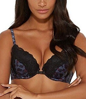 Gossard WILD ANIMAL PRINT Padded Plunge Bra, US 32C, UK 32C