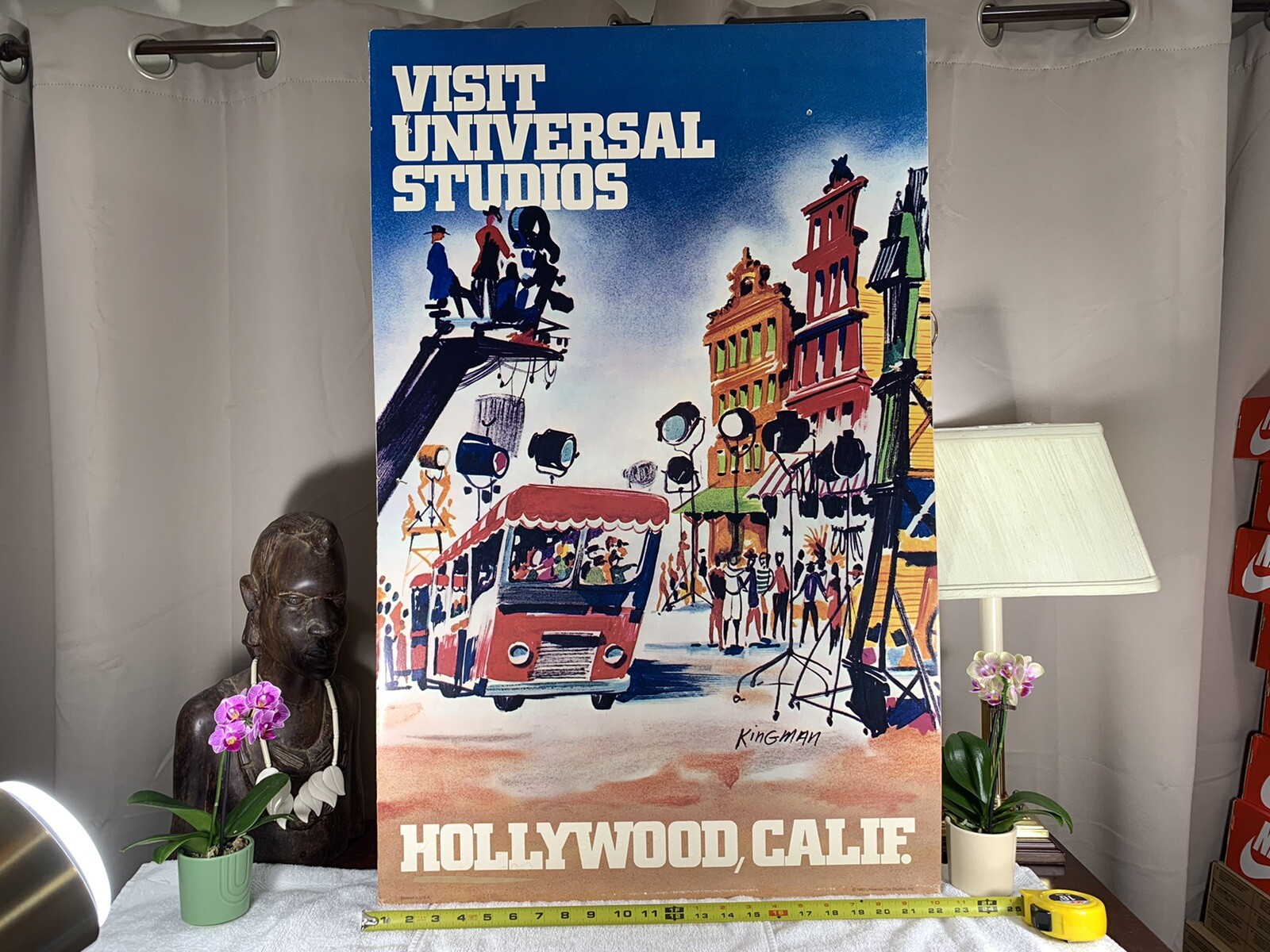 Kingman Vintage 1983 Universal Studios Hollywood California Poster RARE Kingman Vintage 1983 Universal Studios Hollywood California Poster RARE