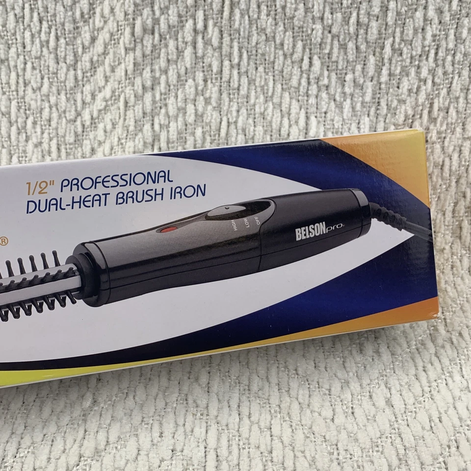 Belson Pro 1/2” Curling Iron Brush Model BP2328 5 Rows Ball Tipped Bristle New - Image 4 of 4