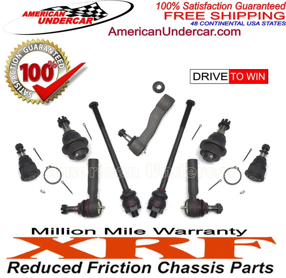 Kit de suspensión de dirección rótula de varilla de amarre XRF Chevrolet GMC Hummer 1999-2010 Foto 2 de 4