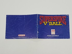 Super Spike V 'Ball Authentic Original NES Nintendo Manual Only *wear/creases