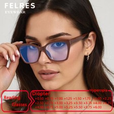 Retro Cat Eye Anti Blue Light Reading Glasses Women Fashion Full Frame Glasses