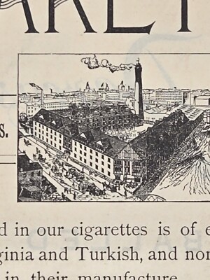 1886 Wm S Kimball & Co Cigarettes Peerless Tobacco Works, Rochester NY  Print Ad