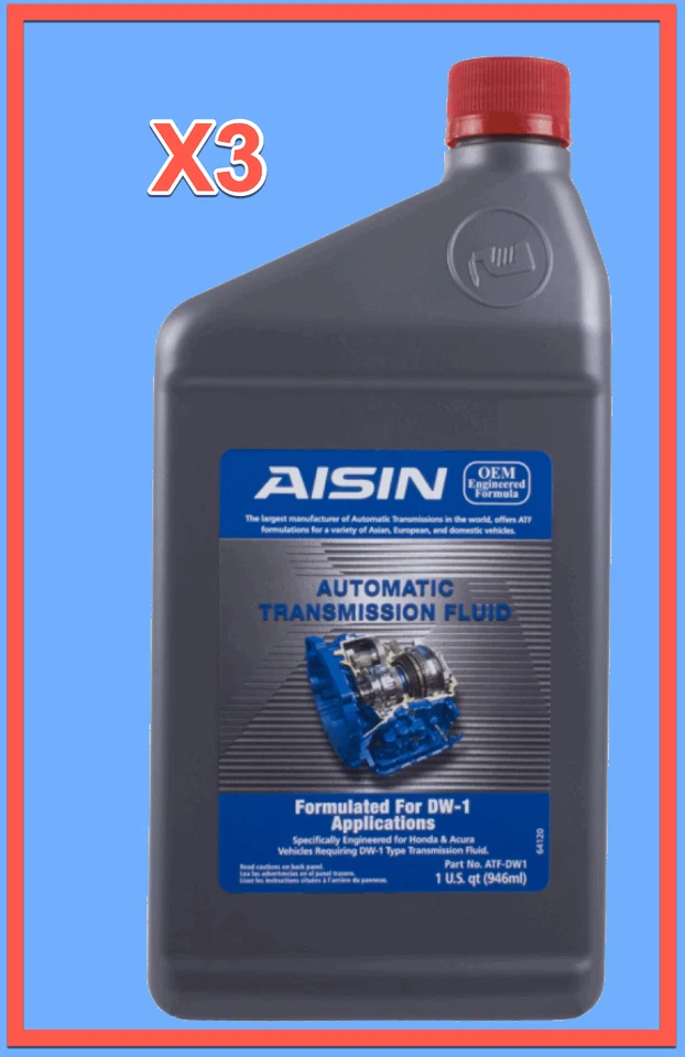 Líquido de transmisión automática ATF DW-1 de 3 cuartos de galón para Acura Honda Isuzu Saturn Foto 3 de 3